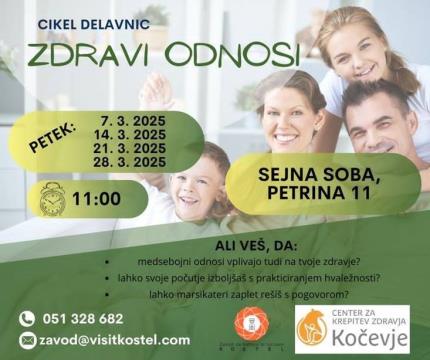 Cikel delavnic - Zdravi odnosi